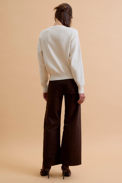 Fine Ribbed Girlfriend Sweater