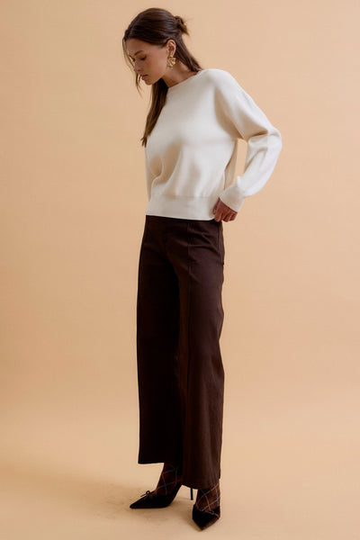 Fine Ribbed Girlfriend Sweater
