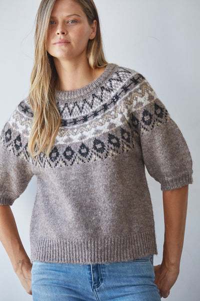 Fair Isle Knit Top
