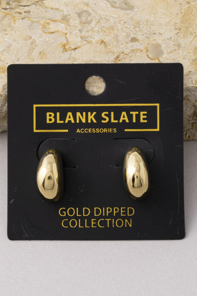 Gold Dipped Petite Teardrop Earrings