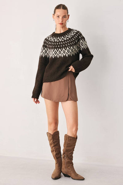 Cocoa Fair Isle Sweater