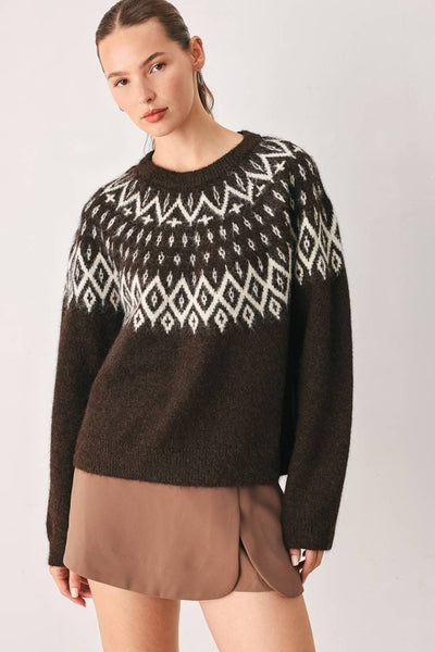 Cocoa Fair Isle Sweater