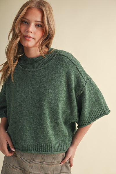 Ultrasoft Marled Knit Top