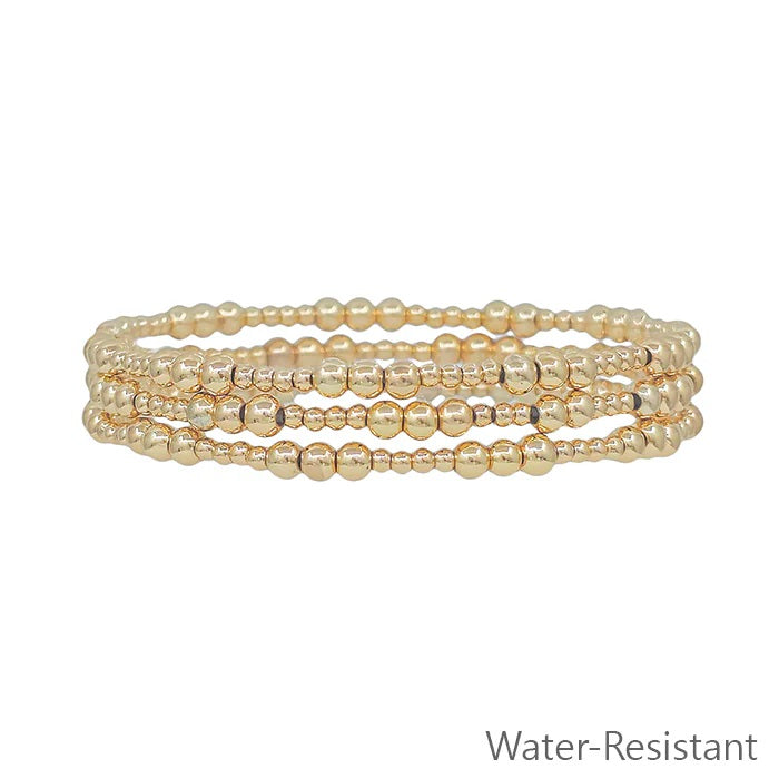 Water Resistant Textured Bracelet Set