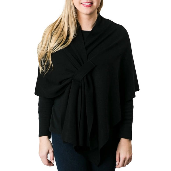 Draped Keyhole Wrap Shawl - 2 Colors