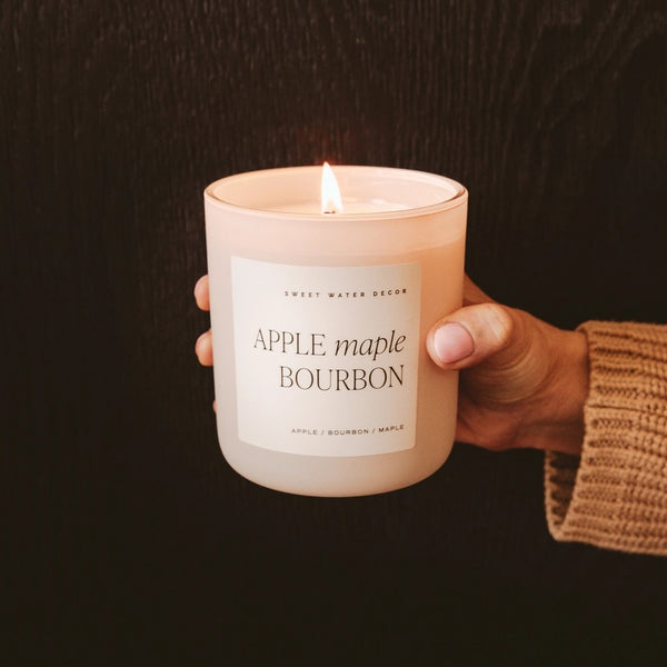 Apple Maple Bourbon 15 Oz. Soy Candle