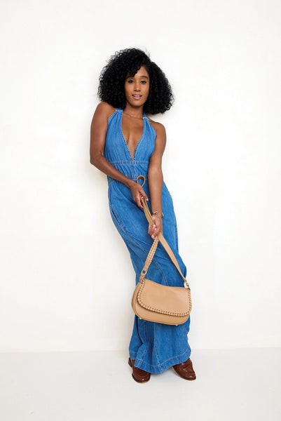 Daia Whipstitch Crossbody Bag