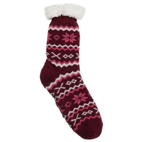 Snowflake Fuzzy Socks - FINAL SALE