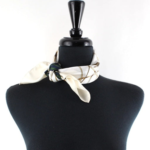 Tassel Print Square Scarf