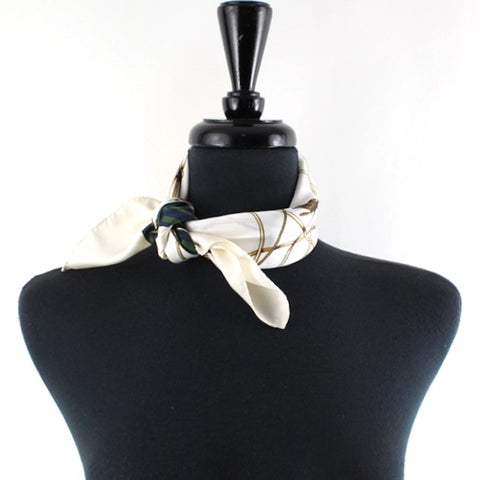 Tassel Print Square Scarf