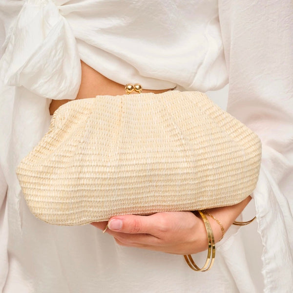 Triana Straw Pouch Clutch - More Colors