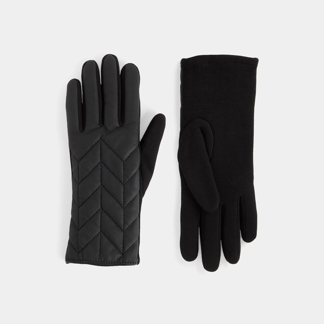 Chevron Puffer Gloves