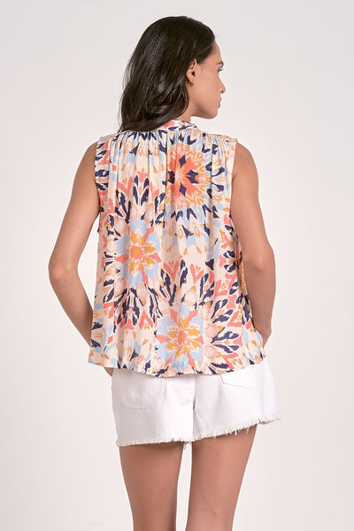 Kaleidoscope Shirred Tank