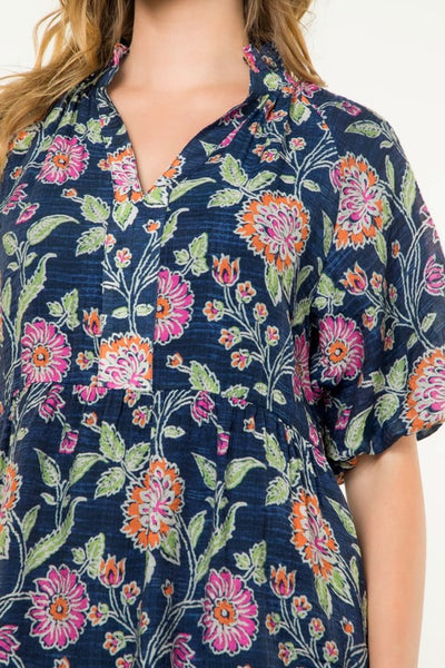 Marina Floral Tiered Dress