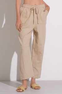 Seamed Pocket Drawstring Pants - 2 Colors