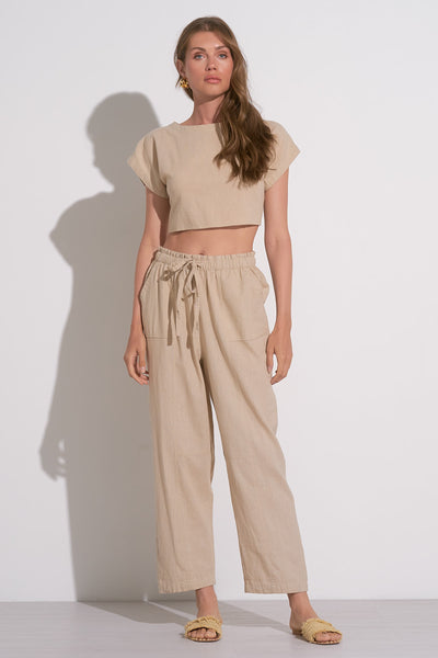 Seamed Pocket Drawstring Pants - 2 Colors