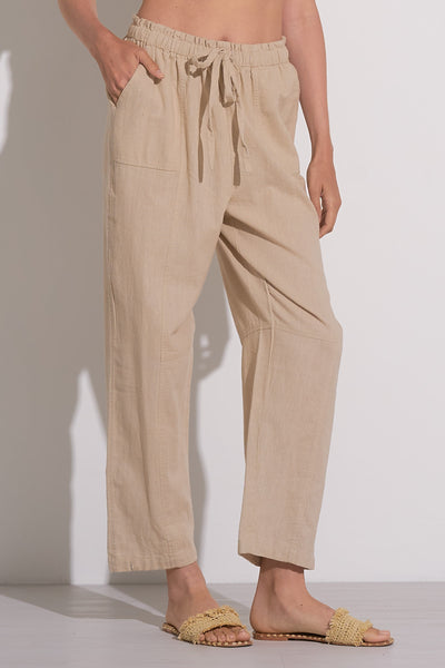 Seamed Pocket Drawstring Pants - 2 Colors