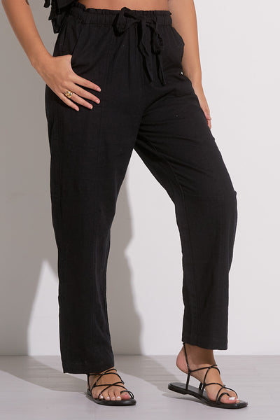 Seamed Pocket Drawstring Pants - 2 Colors