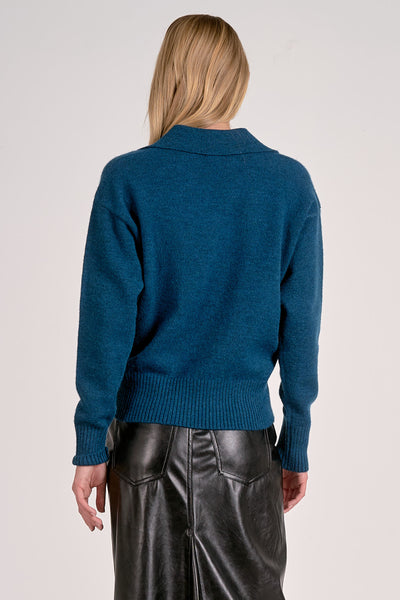 Collared V-Neck Sweater
