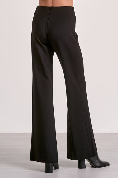 Seamed Flare Ponte Pants - 2 Colors