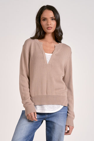 Layered V-Neck Sweater - 2 Colors