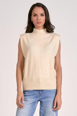 Seamed Sleeveless Knit Top