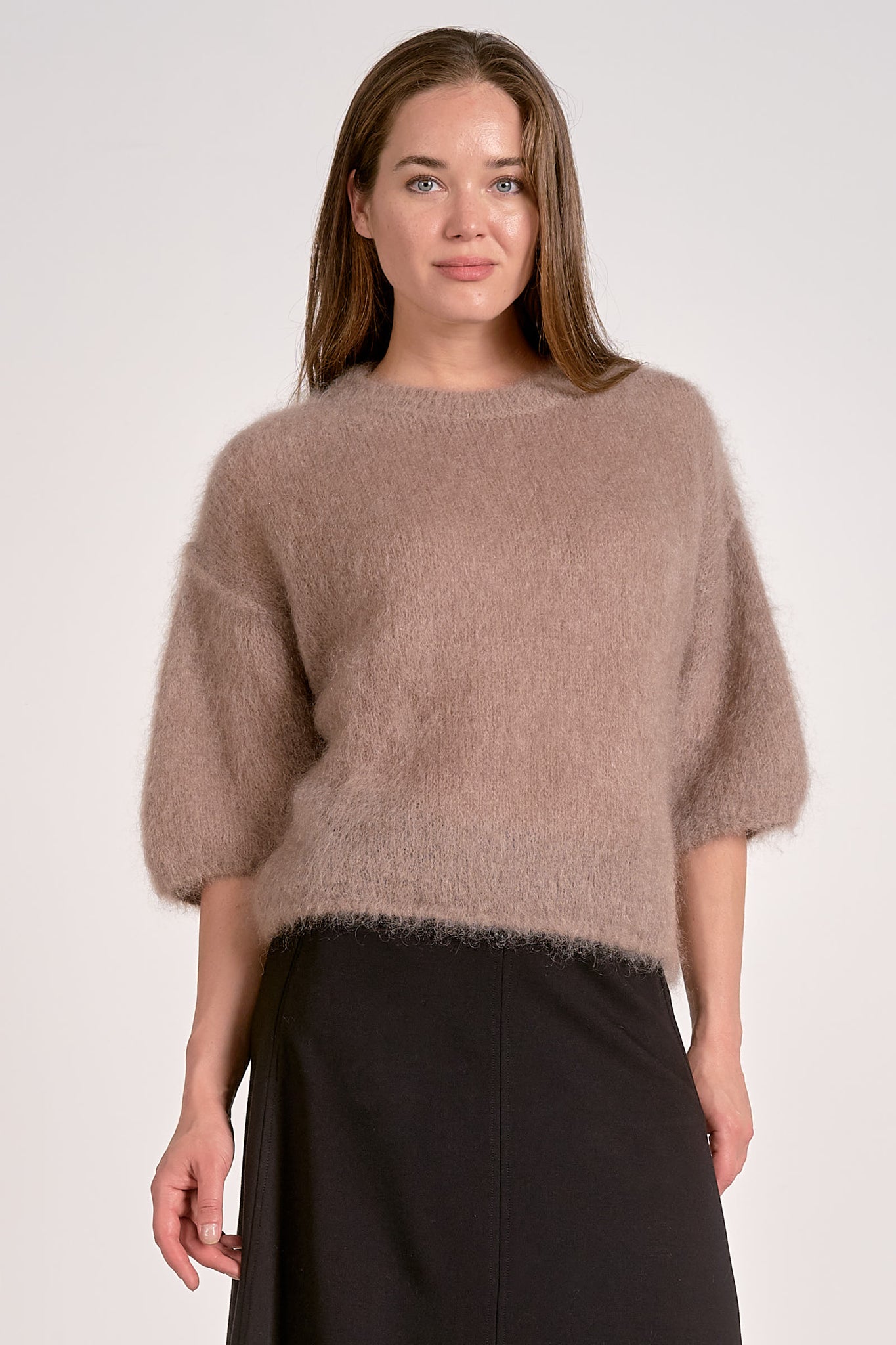 Eyelash Half Sleeve Top