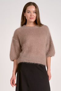 Eyelash Half Sleeve Top