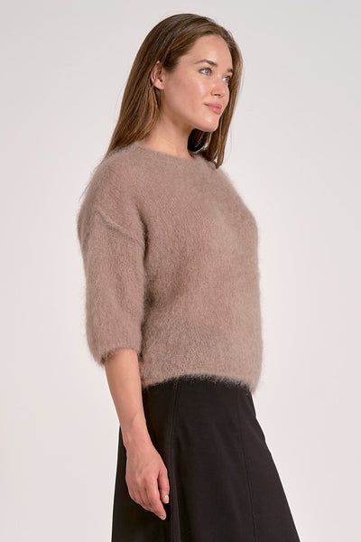 Eyelash Half Sleeve Top