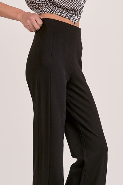 Seamed Flare Ponte Pants - 2 Colors