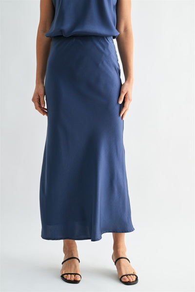 Satin Maxi Skirt - 2 Colors