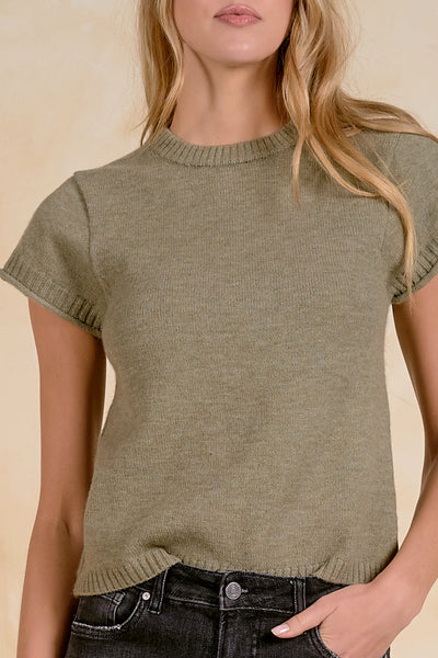 Short Sleeve Knit Top