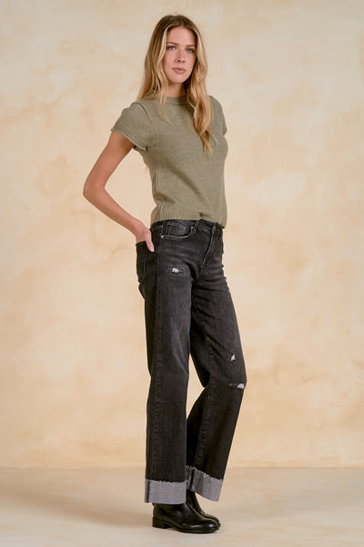 Short Sleeve Knit Top