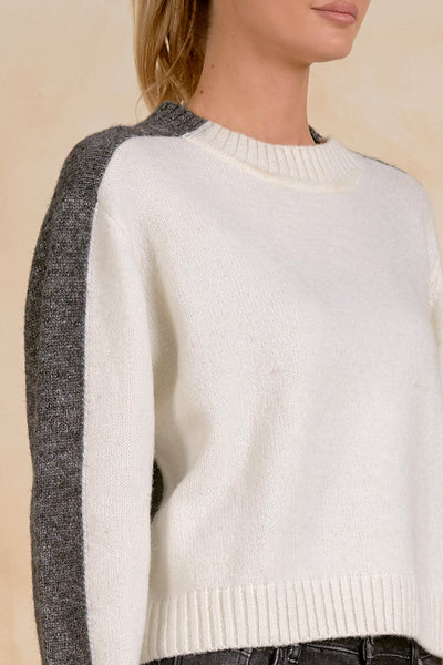 Colorblock Crewneck Sweater