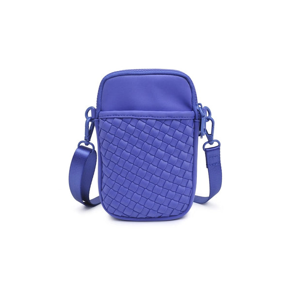 Nylon Basketweave Mini Crossbody Bag