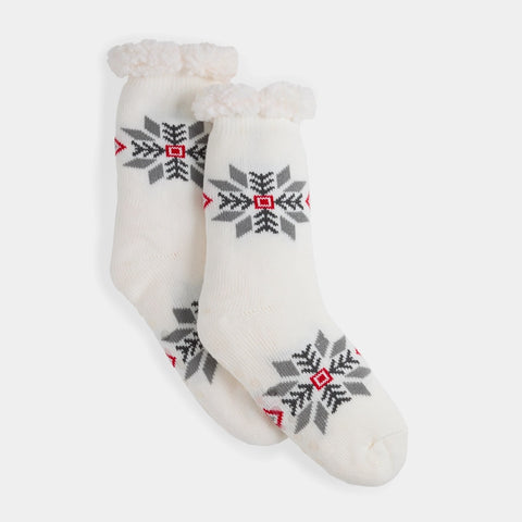 Nordic Snowflake Slipper Socks
