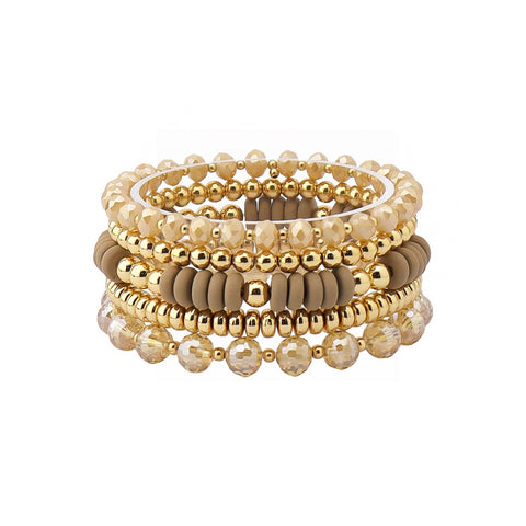 Mixed Bead Boho Bracelet Set