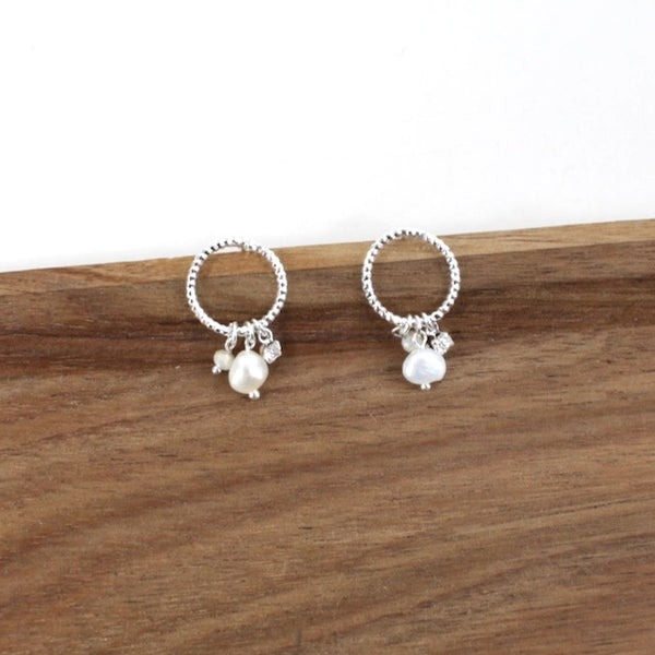 Freshwater Pearl Charm Earrings