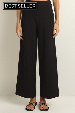 Do It All Wide Leg Trouser Pants - 2 Colors
