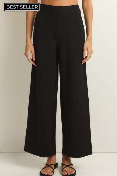 Do It All Wide Leg Trouser Pants - 2 Colors