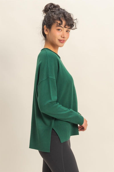 Seamed Girlfriend Sweater - 2 Colors