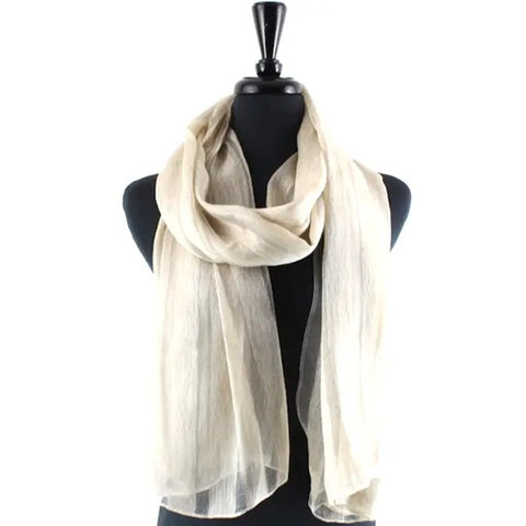 Silk Blend Sheer Scarf