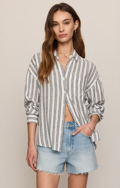The Perfect Striped Button Up Shirt