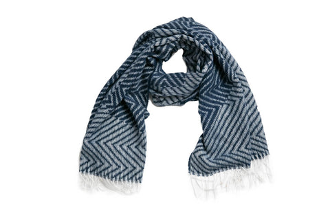 Chevron Contrast Scarf