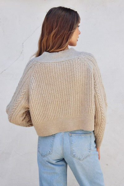 Cozy Cable Knit Cardigan - 2 Colors