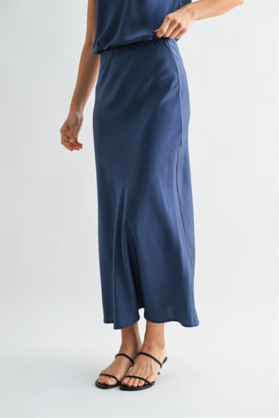 Satin Maxi Skirt - 2 Colors