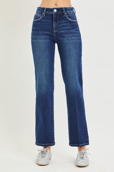 Tummy Control Ankle Straight Jeans
