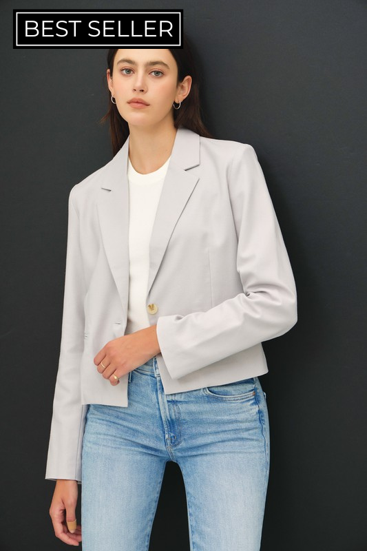 Classic Linen Blend Blazer