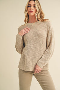 Boyfriend Slub Knit Top