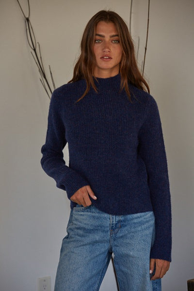 Ultrasoft Mockneck Ribbed Sweater